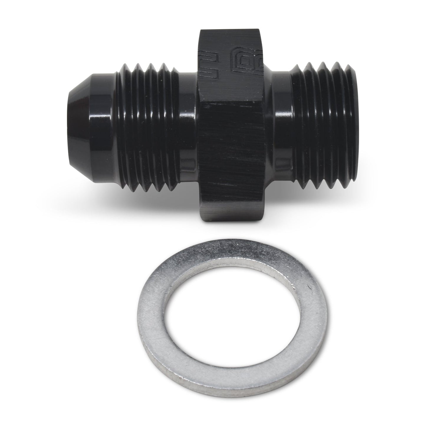 6AN Flare To 12mm X 1.5 Metric Adapter Fitting With Black Finish RUSSELL Autoparts