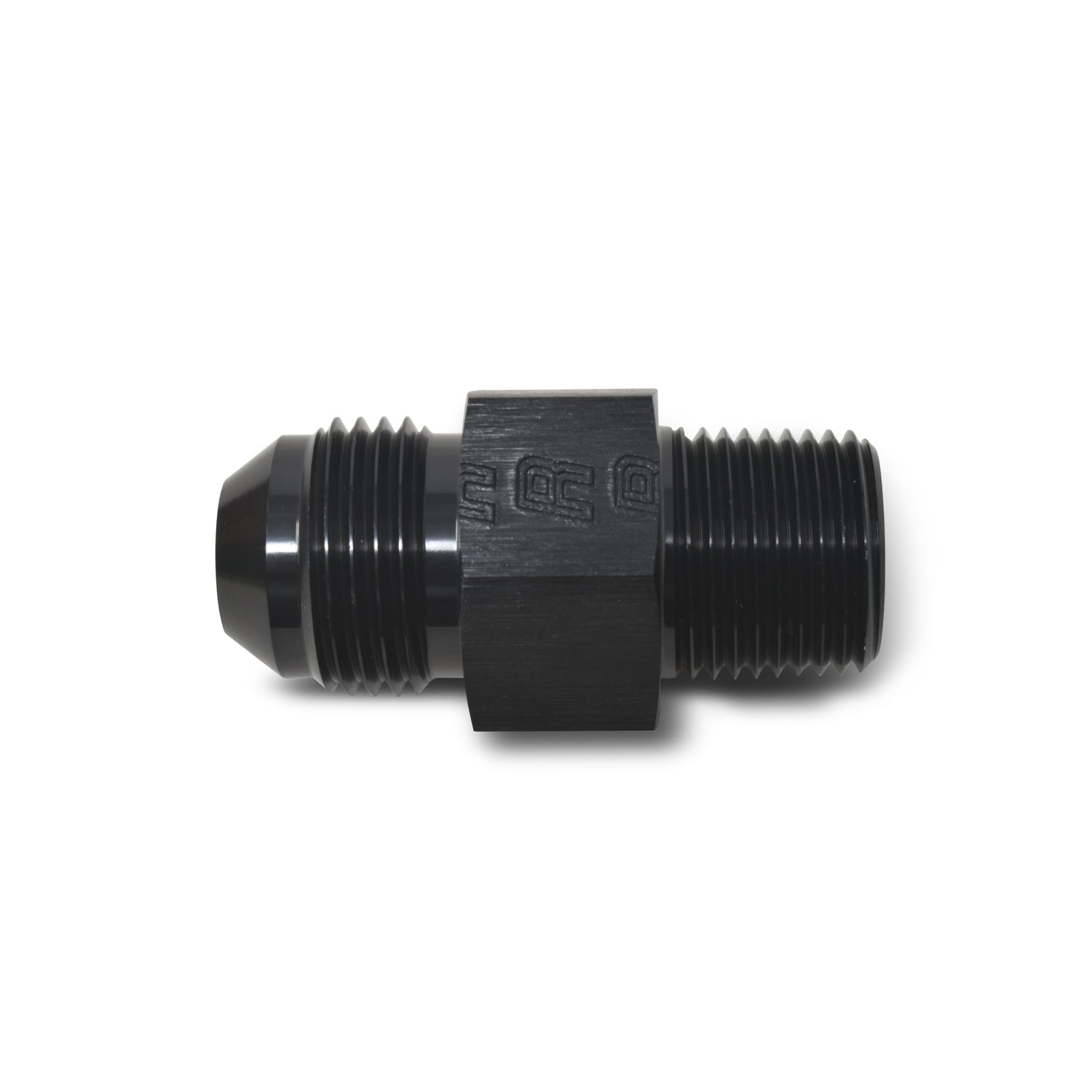 6AN Flare To 3/8" Pipe Fuel Pressure Adapter With Black Finish