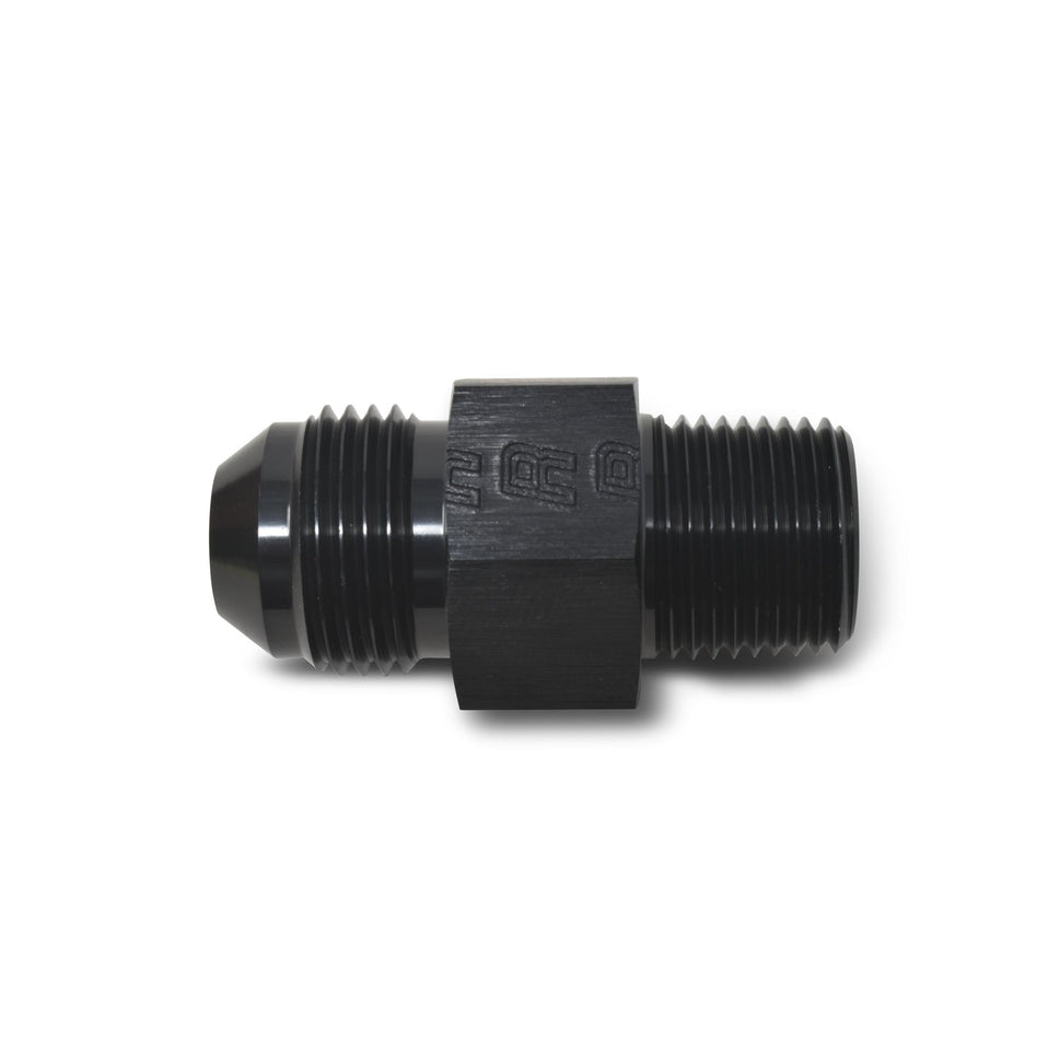 6AN Flare To 3/8" Pipe Fuel Pressure Adapter With Black Finish