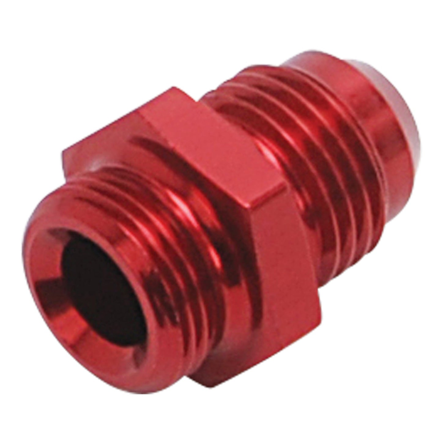 6AN Holley Single Feed 600-660 2-Barrel Carb 9/16" -24 Fitting, Red - Pair RUSSELL Autoparts