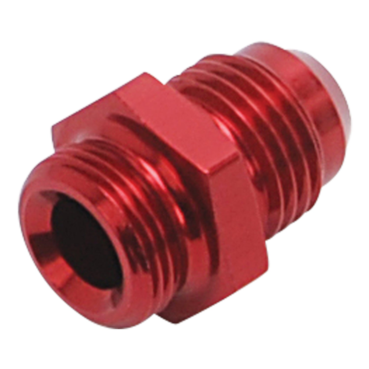 6AN Holley Single Feed 600-660 2-Barrel Carb 9/16" -24 Fitting, Red - Pair