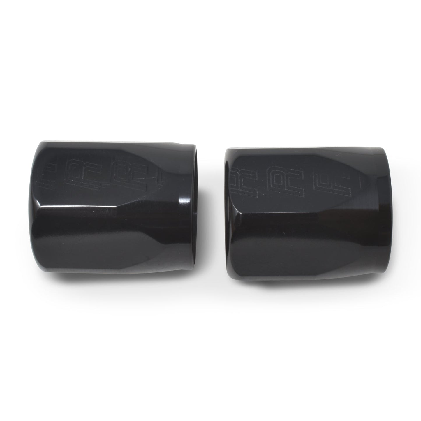 6AN Hose End Socket With Black Anodized Finish - Pair RUSSELL Autoparts
