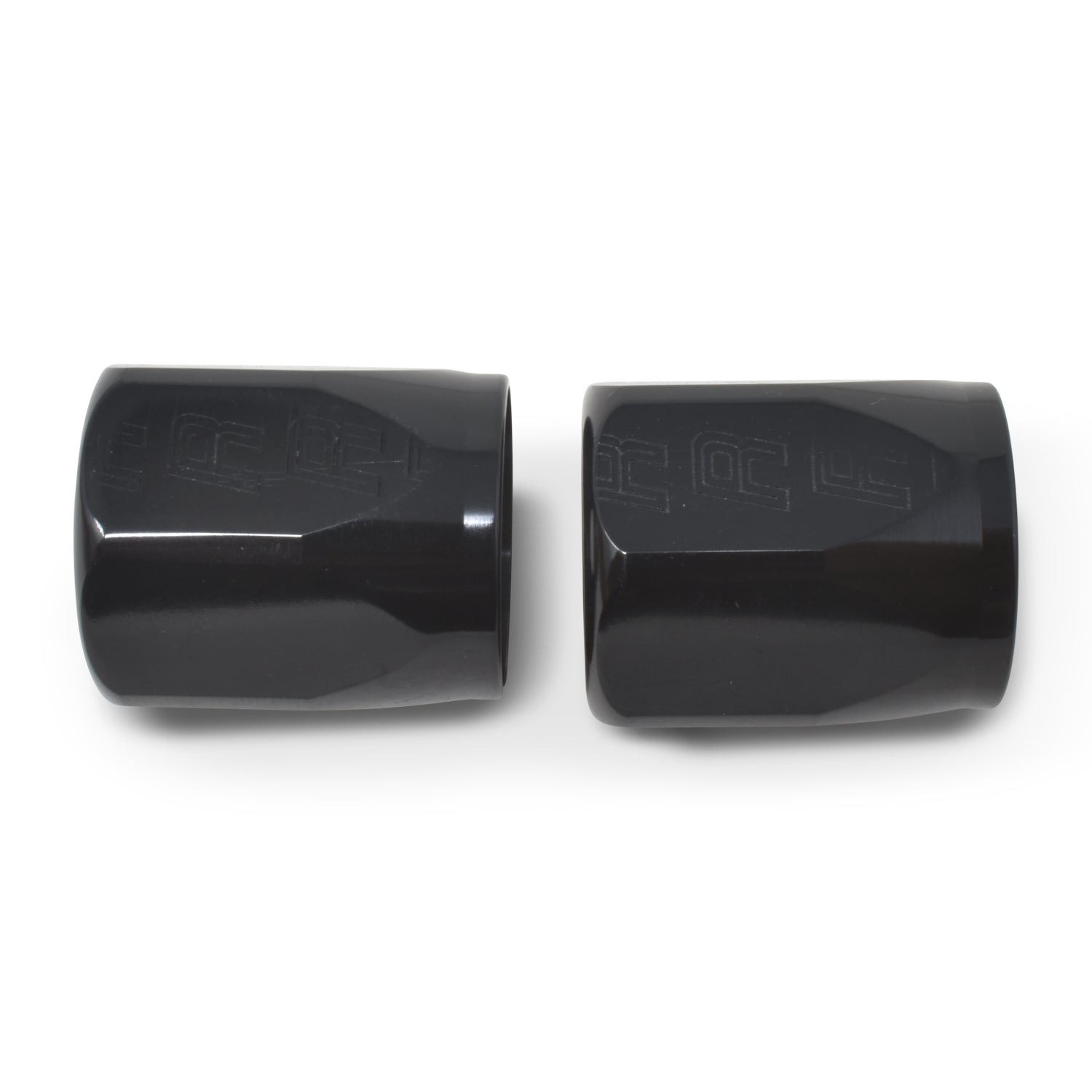 6AN Hose End Socket With Black Anodized Finish - Pair