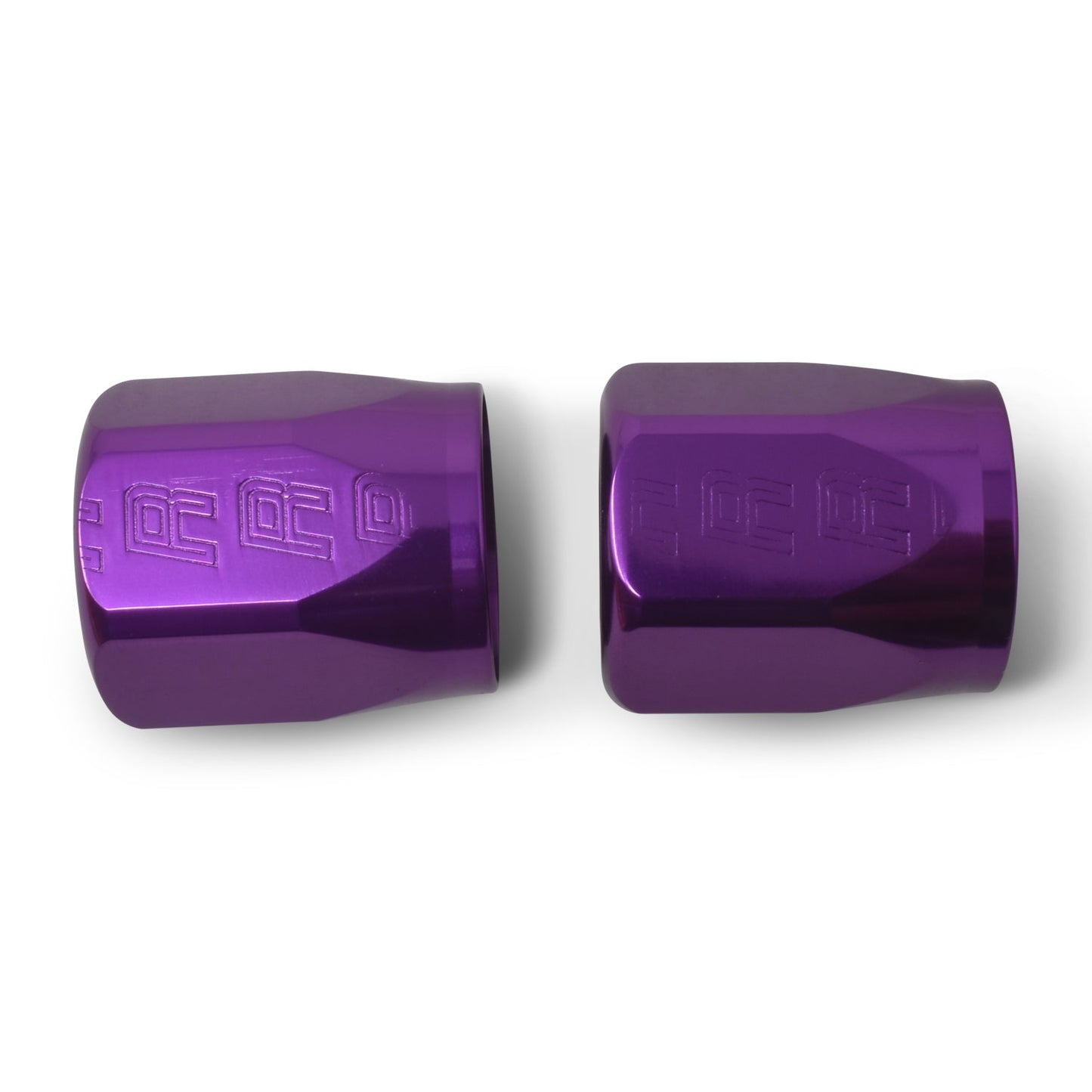 6AN Hose End Socket With Purple Anodized Finish - Pair RUSSELL Autoparts