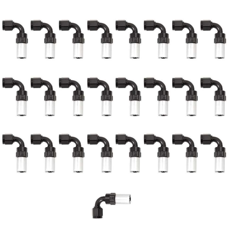 6AN ProClassic Crimp 90 Degree Hose End - 25 Pack
