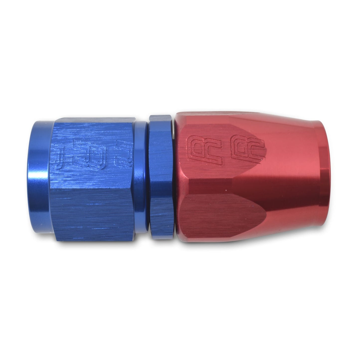 6AN ProClassic Straight Hose End With Red/Blue Finish RUSSELL Autoparts
