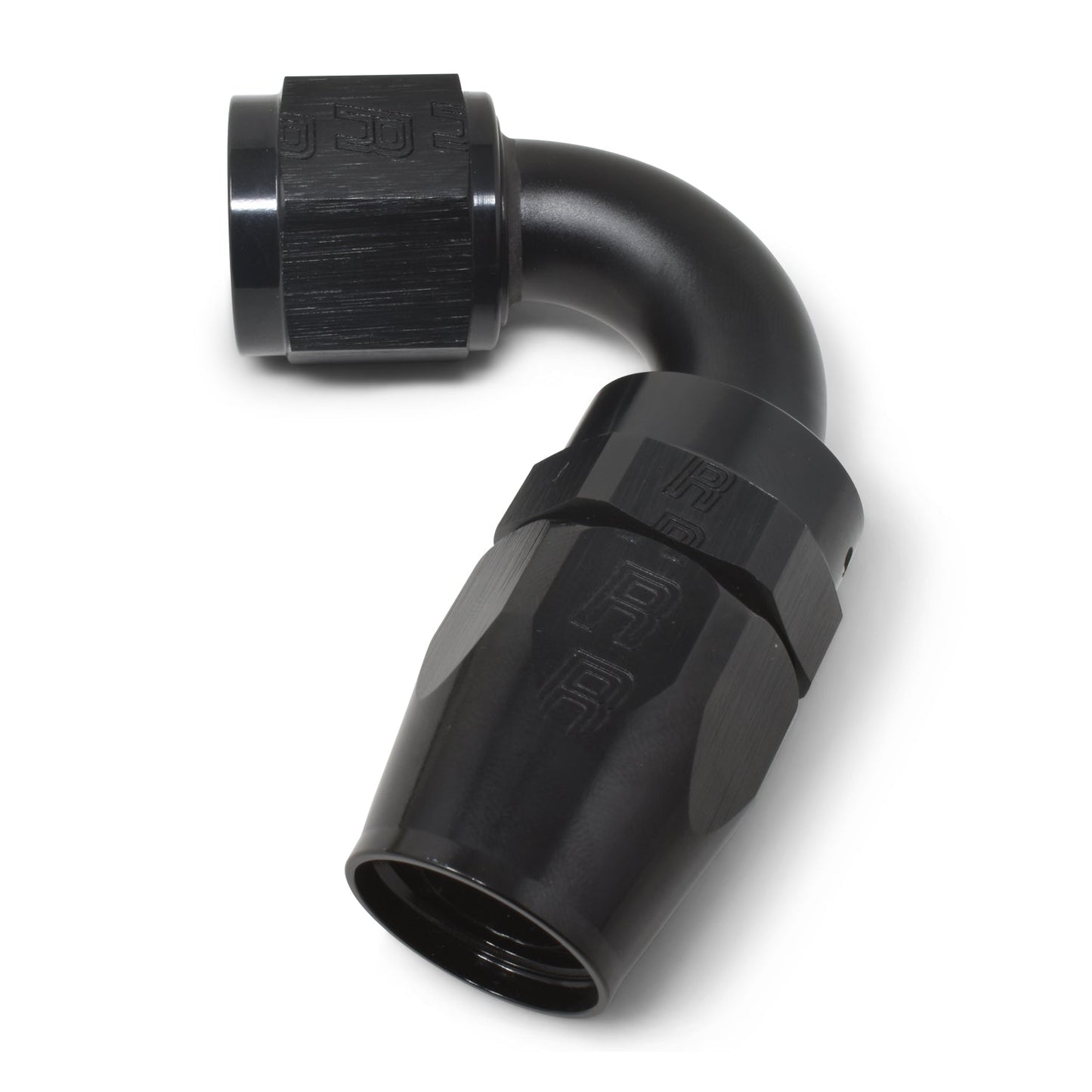 6AN ProClassic Swivel 120 Degree Tight Radius Hose End With Black Finish RUSSELL Autoparts