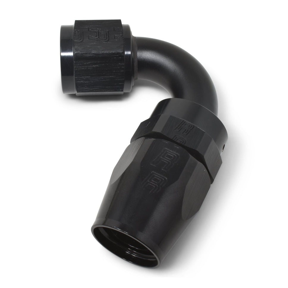 6AN ProClassic Swivel 120 Degree Tight Radius Hose End With Black Finish