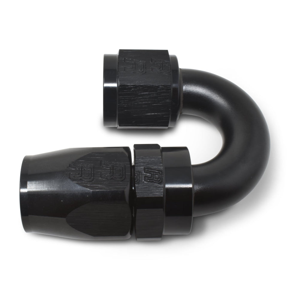 6AN ProClassic Swivel 180 Degree Tight Radius Hose End With Black Finish