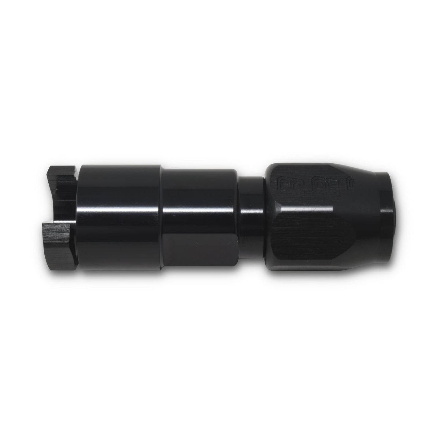 6AN Straight Female SAE Quick-Disconnect x 3/8" Tube Size WIth Black Finish RUSSELL Autoparts
