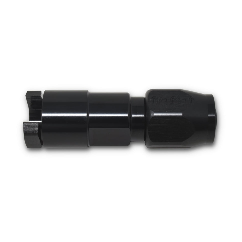 6AN Straight Female SAE Quick-Disconnect x 3/8" Tube Size WIth Black Finish