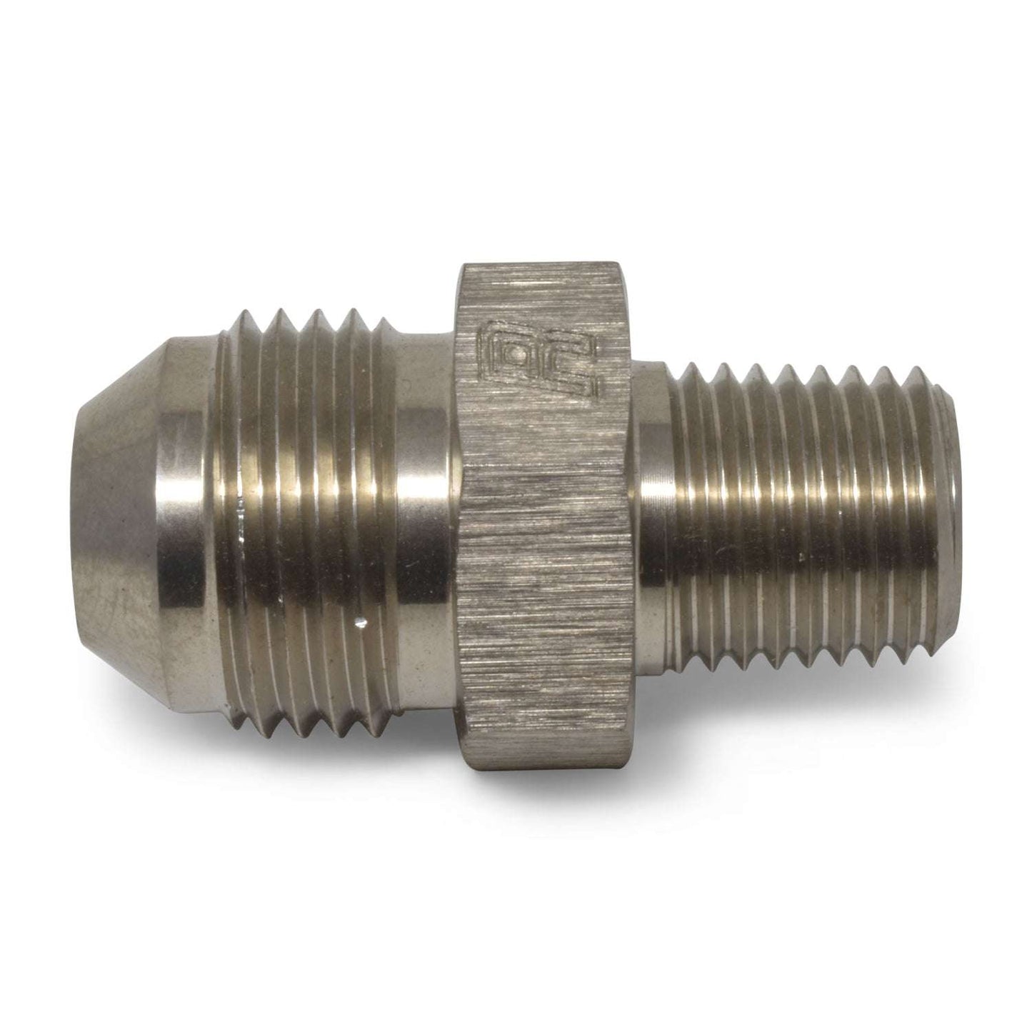 6AN Straight Flare To 3/8" Pipe Adapter Fitting With Endura Finish RUSSELL Autoparts