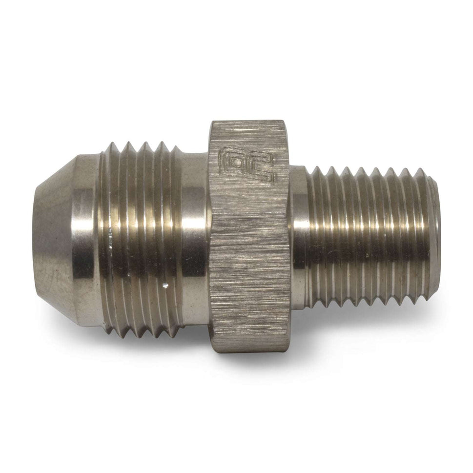 6AN Straight Flare To 3/8" Pipe Adapter Fitting With Endura Finish