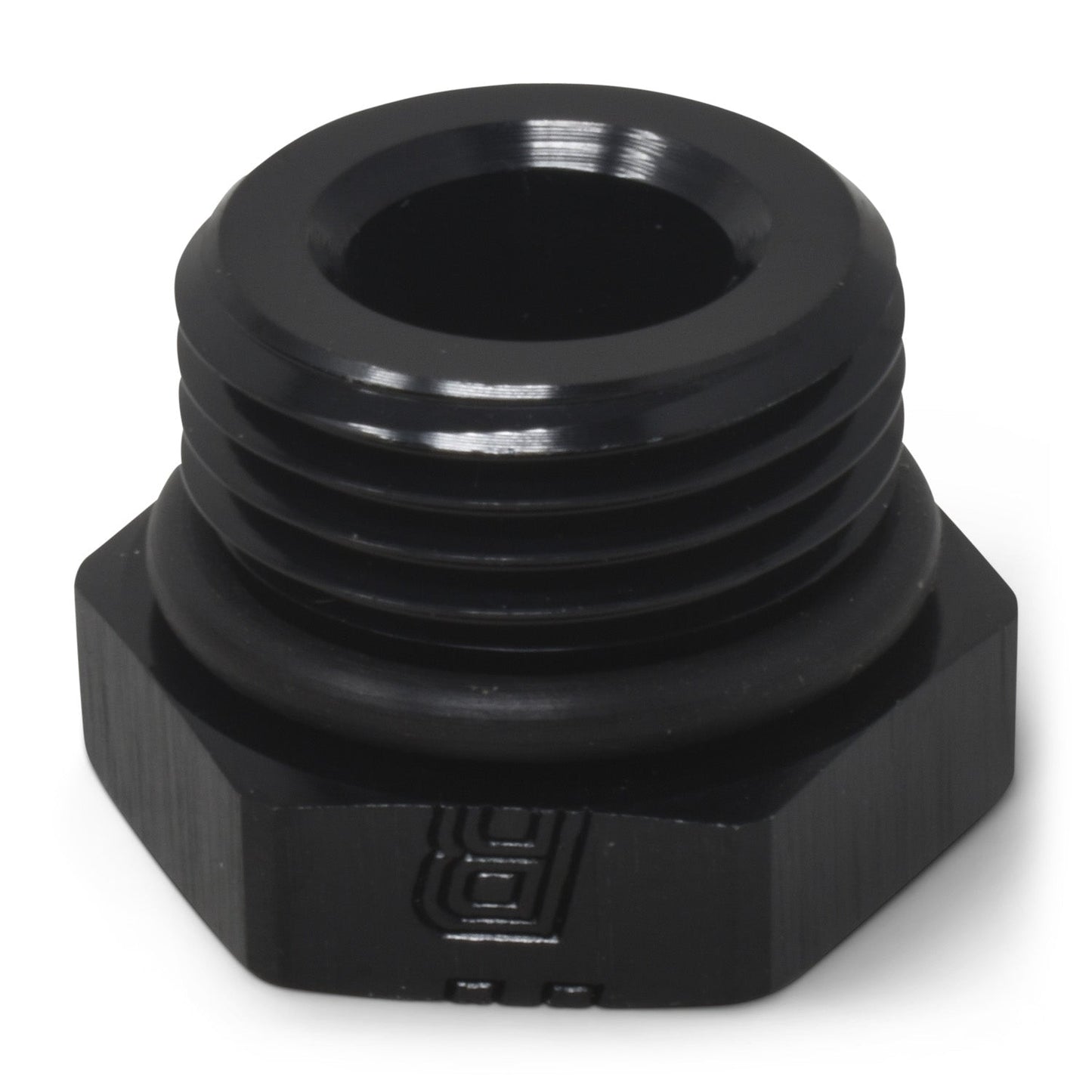 6AN Straight Thread Plug Adapter Fitting And O-Ring With Black Finish RUSSELL Autoparts