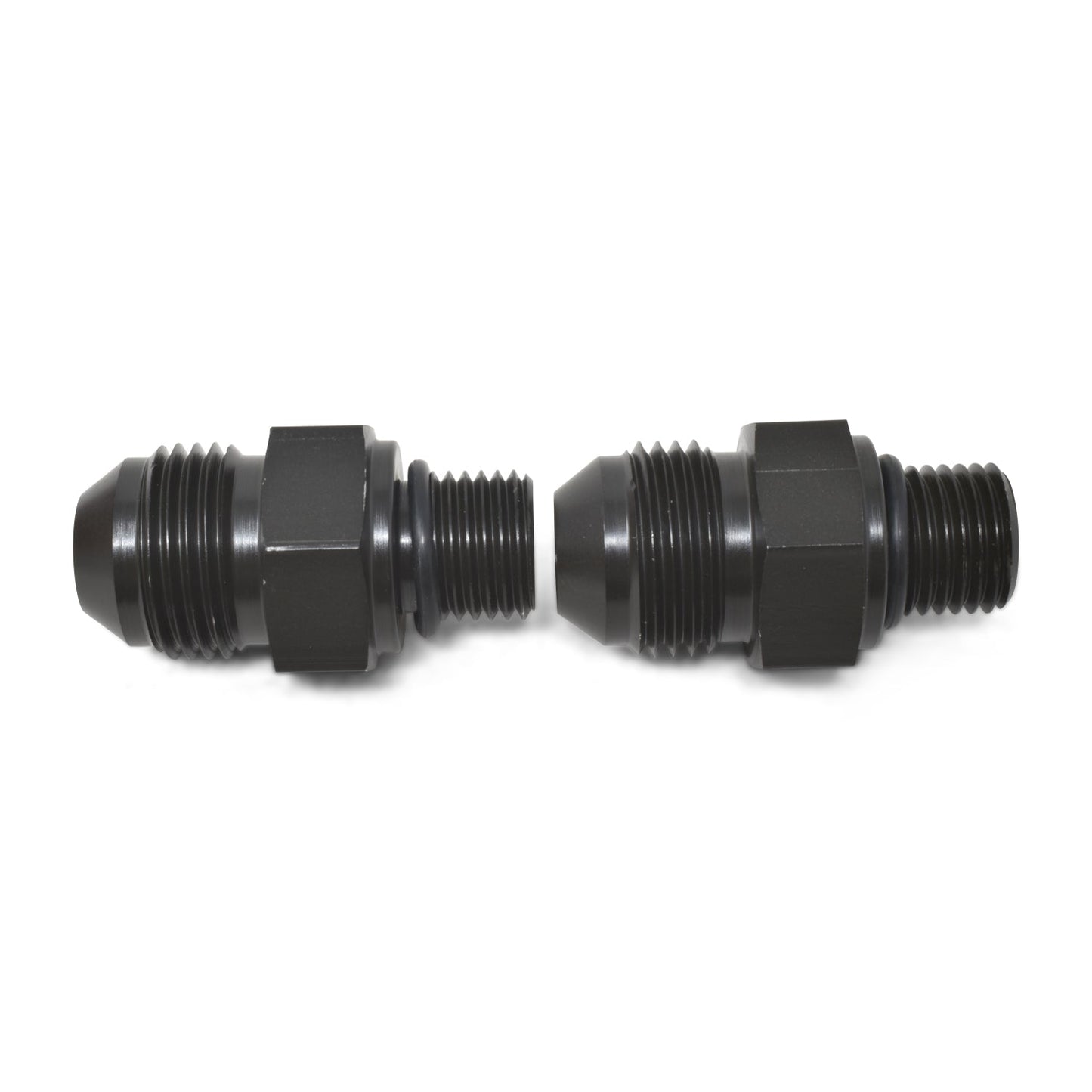 6AN To 1/4" NPSM Transmission Fittings For TH350, TH400, 700R4 & Others - Pair RUSSELL Autoparts