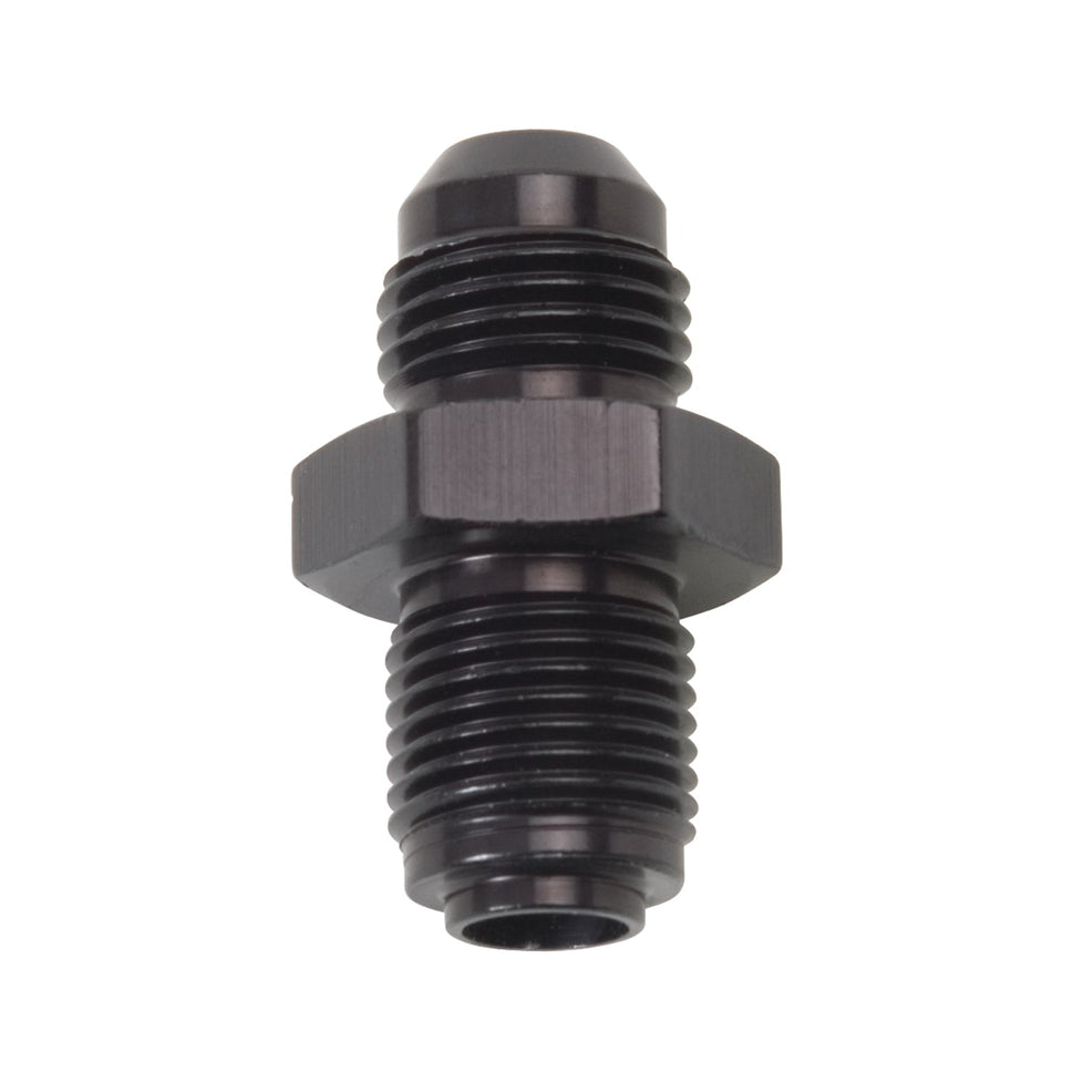6AN To 14mm X 1.25 O-Ring Seal GM TBI Adapter Fitting With Black Finish