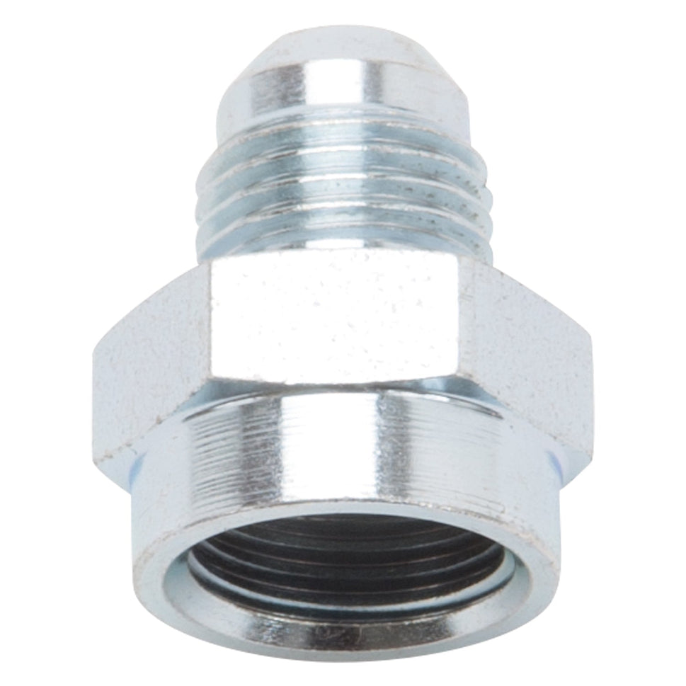 6AN To 5/8" - 18 Inverted Flare Adapter Female Fitting With Zinc Finish