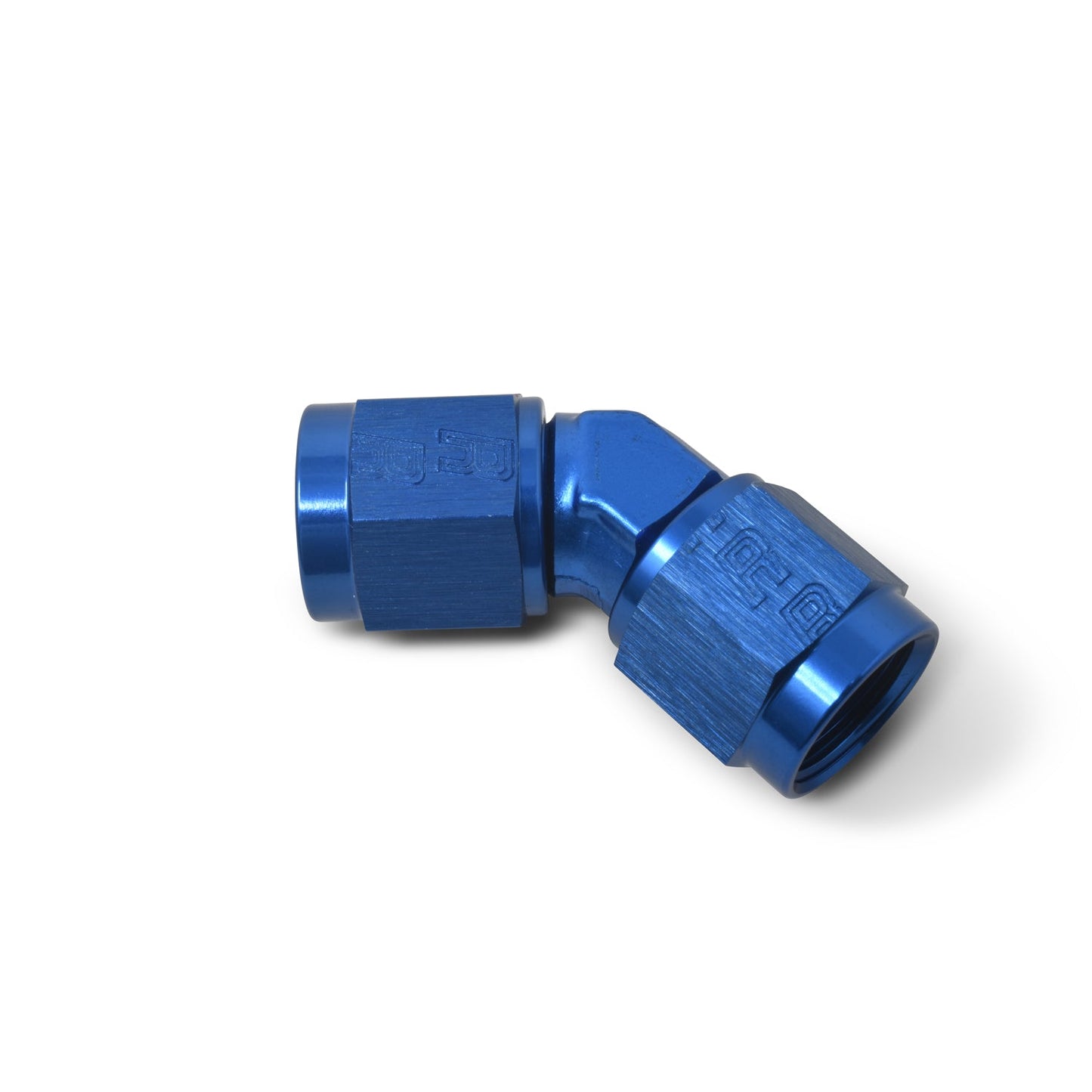 6AN To 6AN Flare Female 45 Degree Low Profile Fitting With Blue Finish RUSSELL Autoparts