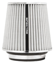 Spectre Adjustable Conical Air Filter 5-1/2in. Tall (Fits 3in. / 3-1/2in. / 4in. Tubes) - White Spectre Air Filters - Universal Fit