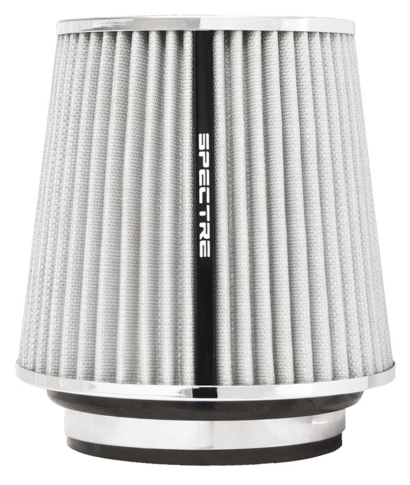Spectre Adjustable Conical Air Filter 5-1/2in. Tall (Fits 3in. / 3-1/2in. / 4in. Tubes) - White Spectre Air Filters - Universal Fit
