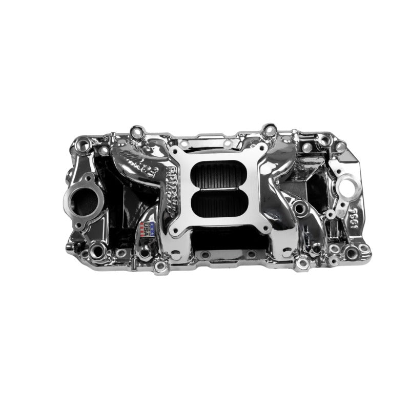Edelbrock RPM Air-Gap Intake Manifold for Big-Block Chevy Oval Port - Chrome Plasma Finish Edelbrock Intake Manifolds