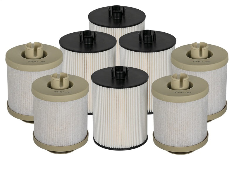 aFe Pro GUARD D2 Fuel Filter 08-10 Ford Diesel Trucks V8 6.4L (td) (4 Pack) aFe Fuel Filters