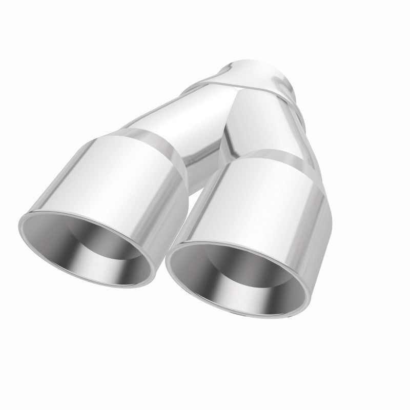 MagnaFlow Double Wall 3in Dual Round Polished Tip 2.25in Inlet Magnaflow Catalytic Converter Universal