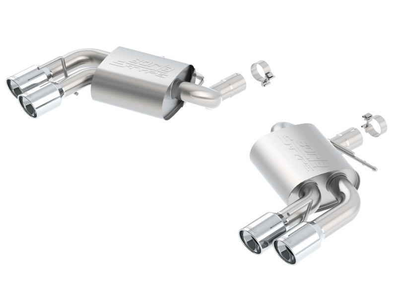Borla 2016 Chevy Camaro 6.2L AT/MT S-Type Rear Section Exhaust w/o Dual Mode Valves Borla Axle Back