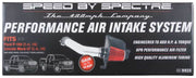Spectre 04-08 Ford F150 V8-5.4L F/I Air Intake Kit - Clear Anodized w/Red Filter Spectre Cold Air Intakes