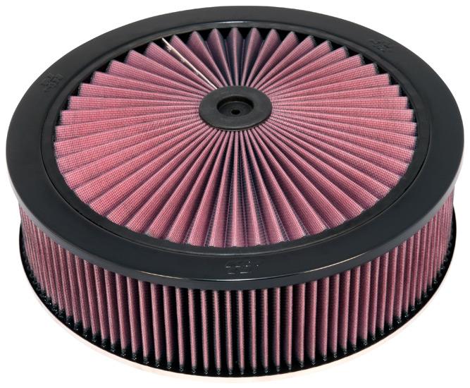 K&N X-Stream Top Assembly 5.125in Flange ID / 14inx3.75in H / 1.25in Drop B K&N Engineering Air Filters - Universal Fit
