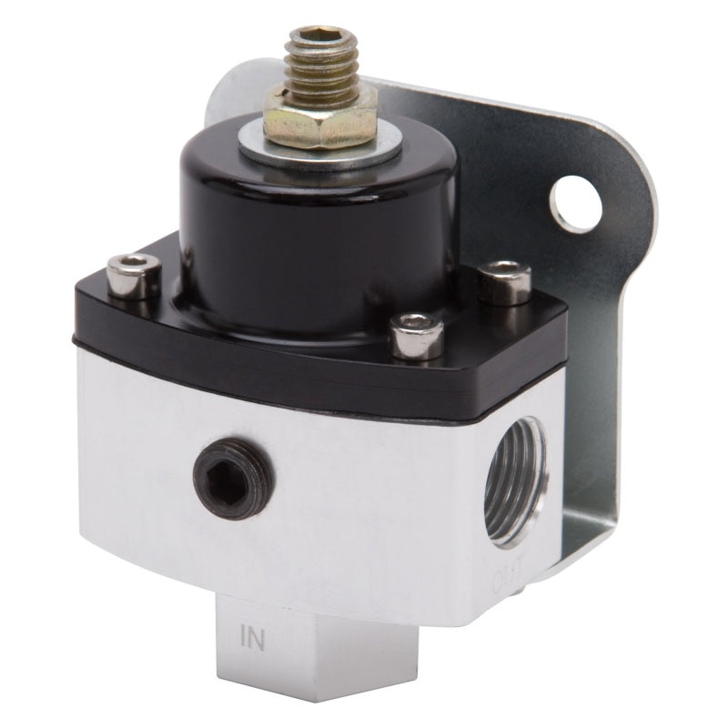 Edelbrock Fuel Pressure Regulator 4-1/2 to 9 PSI Satin Finish Edelbrock Fuel Pressure Regulators