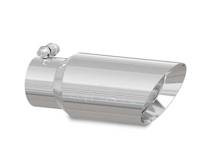 MBRP Universal Tip 4in OD 3in Inlet 10in Length Dual Wall Angled End T304 MBRP Steel Tubing