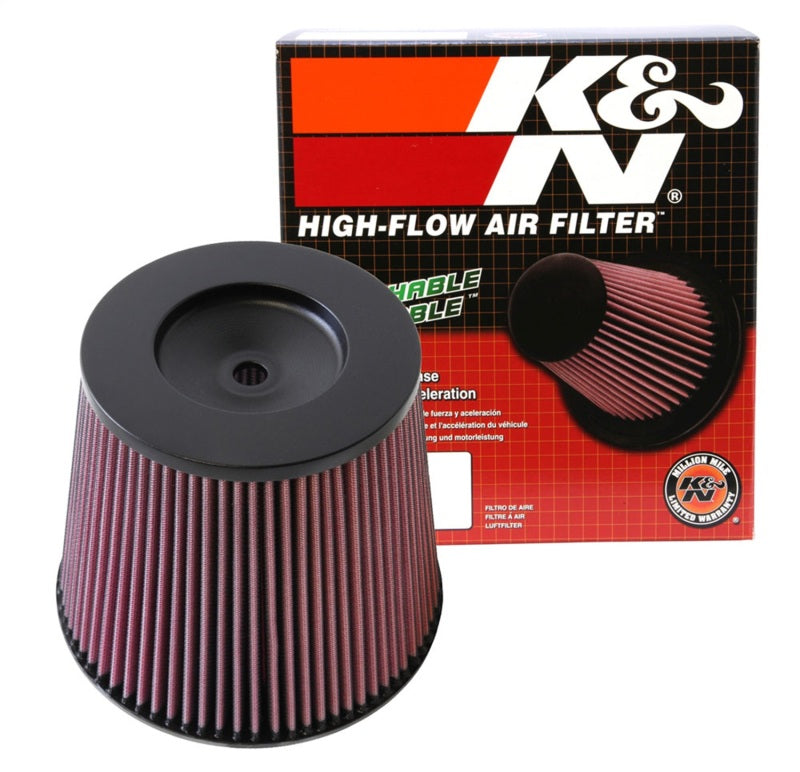 K&N Universal Round Tapered Filter 6in Flange ID x 9in Base OD x 6.625in Top OD x 7.5in Height K&N Engineering Air Filters - Universal Fit