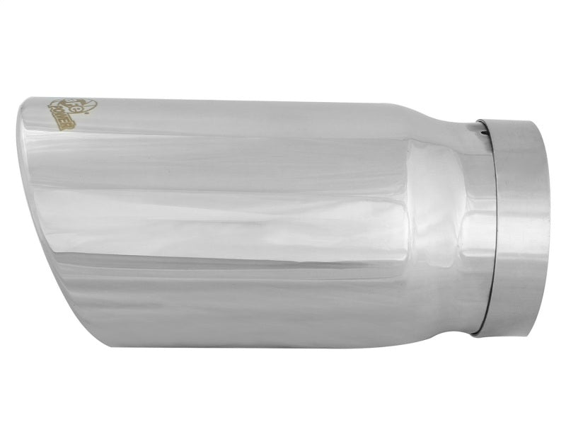 aFe Universal Bolt On Exhaust Tip Polished 5in Inlet x 6in Outlet x 12in Long aFe Catback
