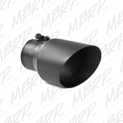 MBRP Universal Tip 4.5in OD 3in Inlet 8in Length Dual Walled Angled Exhaust Tip - Black MBRP Tips