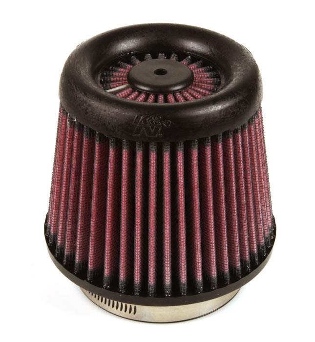K&N Universal X-Stream Clamp-On Air Filter 3.313in Flg ID/4.875in Base OD/4in Top OD/4.25in H K&N Engineering Air Filters - Universal Fit