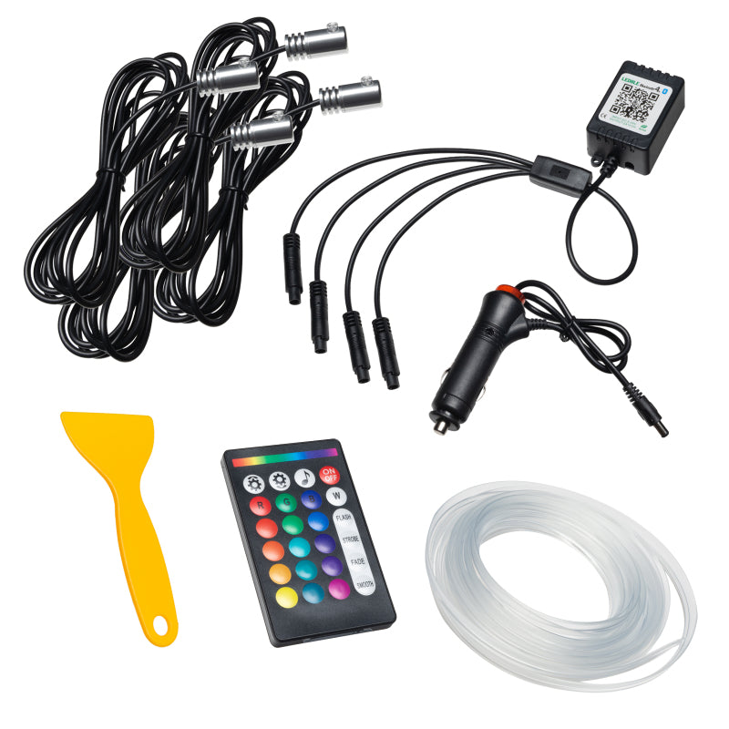 Oracle Fiber Optic LED Interior Kit - ColorSHIFT (4PCS) - ColorSHIFT ORACLE Lighting Light Accessories and Wiring