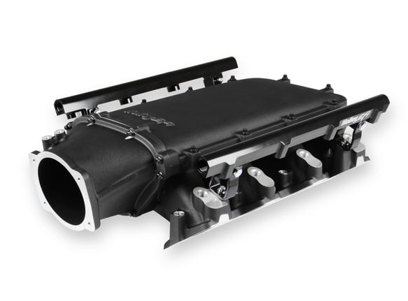Holley Ultra Lo-Ram Manifold Kit Single Injector- Black - GM LS3/L92 300-680BK HOLLEY Autoparts