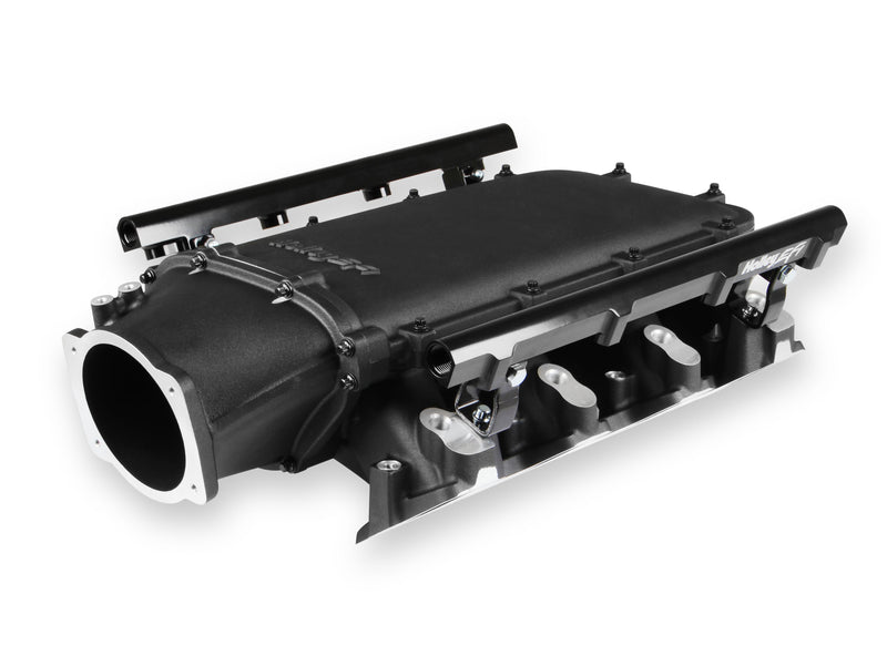 Holley Ultra Lo-Ram Manifold Kit Single Injector- Black - GM LS3/L92 Holley EFI Autoparts