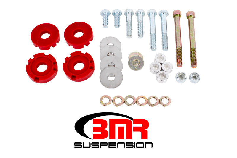 BMR 15-17 S550 Mustang Differential Lockout Bushing Kit (Polyurethane) - Red BMR Suspension Differential Bushings