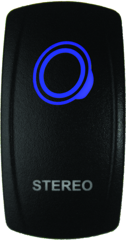 DragonFire Racing Lighted Switch Stereo On/Off Blue DragonFire Racing Relays