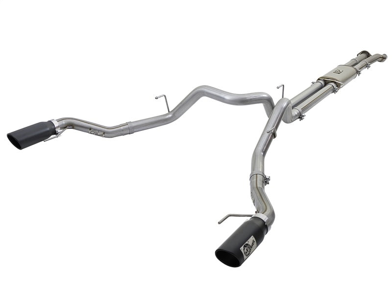 aFe MACHForce XP 3in 409-SS Exhaust Cat-Back 2017 Ford F-150 Raptor V6-3.5L (tt) w/ Black Tip aFe Catback