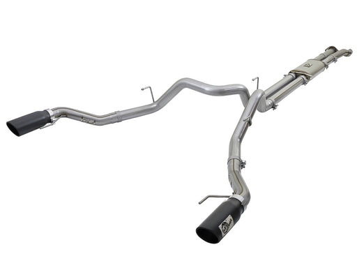 aFe MACHForce XP 3in 409-SS Exhaust Cat-Back 2017 Ford F-150 Raptor V6-3.5L (tt) w/ Black Tip aFe Catback