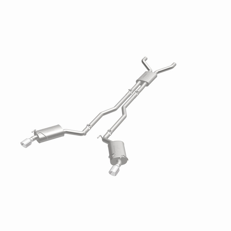 MagnaFlow Cat-Back Stainless Dual Split Rear Exit 4in Polished Tips 11-15 Chevy Camaro 3.6L V6 Magnaflow Catback
