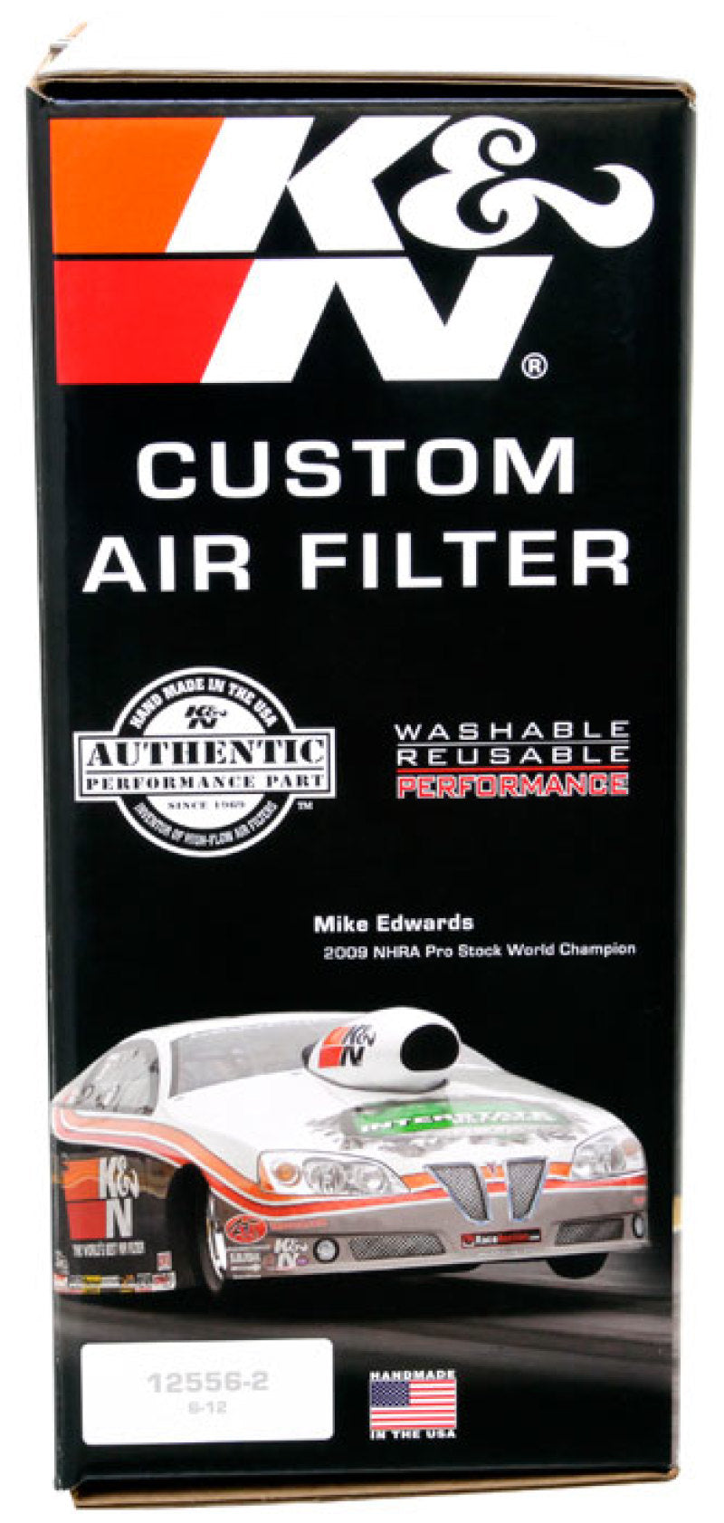 K&N 5-1/8in / 14in ID X 1.5in O/S Flat Base Air Cleaner Assembly K&N Engineering Carburetor Air Cleaners