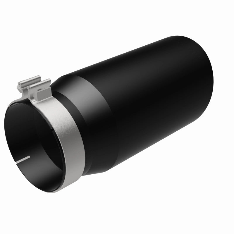 MagnaFlow Tip Stainless Black Coated Single Wall Round Single Outlet 6in Dia 5in Inlet 13in L Magnaflow Tips