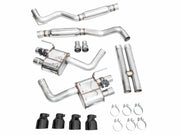AWE 2024 Ford Mustang GT Fastback S650 RWD SwitchPath Catback Exhaust w/ Quad Diamond Black Tips AWE Tuning Catback