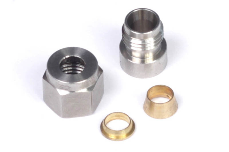Haltech 1/4in Stainless Steel Weld-On Kit w/Nut & Ferrule Haltech Fittings