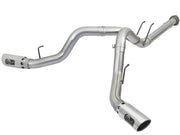 aFe ATLAS 4in DPF-Back Alum Steel Exhaust System w/Polished Tip 2017 Ford Diesel Trucks V8-6.7L (td) aFe DPF Back