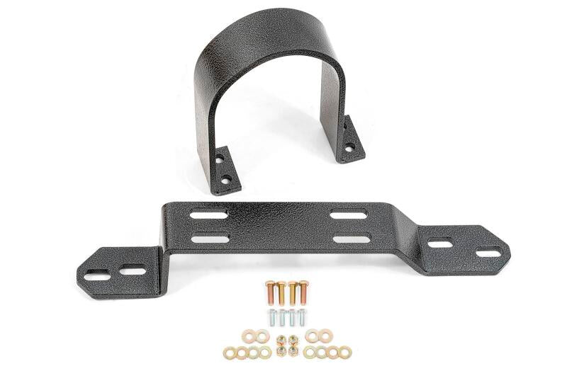 BMR 83-87 GM G-Body Driveshaft Safety Loop Front - Black Hammertone BMR Suspension Driveshaft Loops